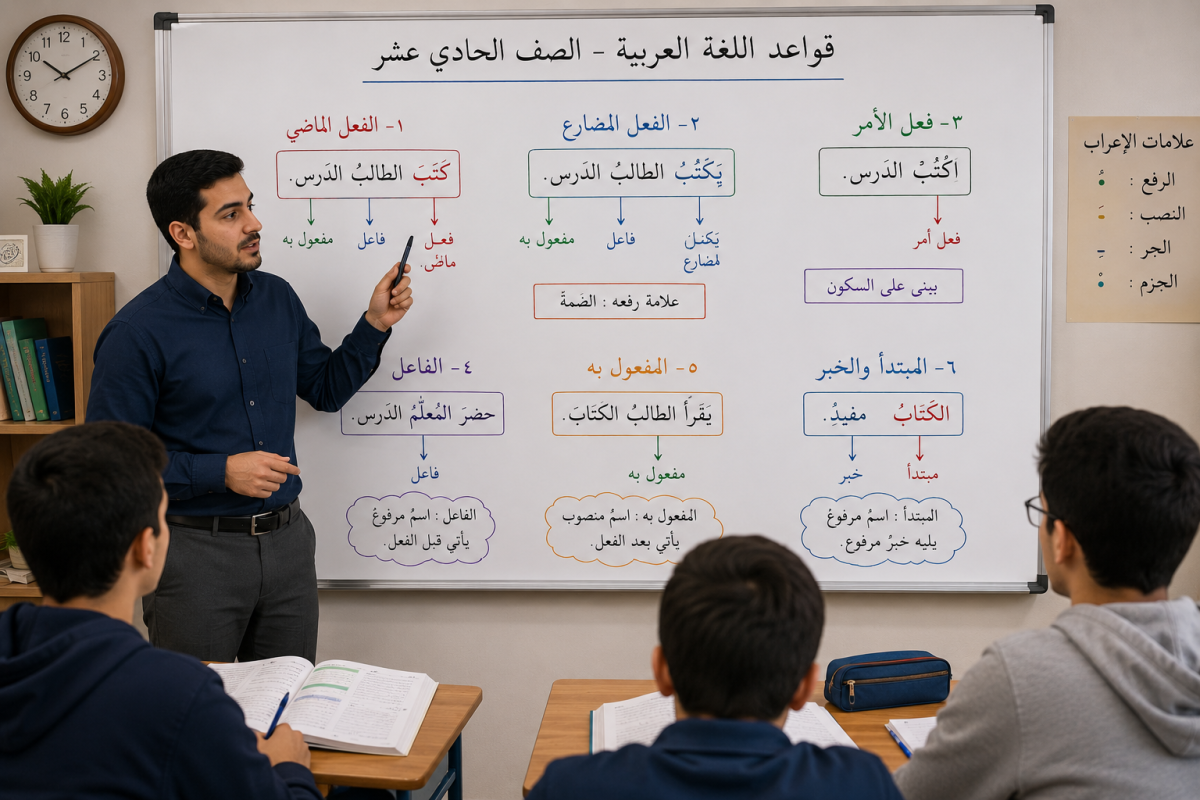 قواعد عربی یازدهم امتحان نهایی
